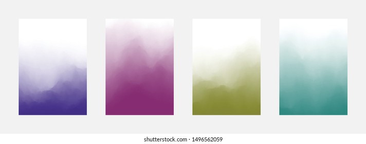 Abstract Cover Set. Curve Design. Fade Texture. Multicolor Background. Vector illustration