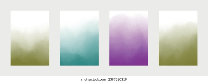 Abstract Cover Set. Curve Design. Modern Backdrop. Fade Pattern. Vector illustration