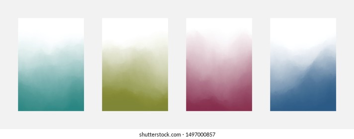 Abstract Cover Set. Fade Backdrop. Smooth Pattern. Modern Design. Vector illustration