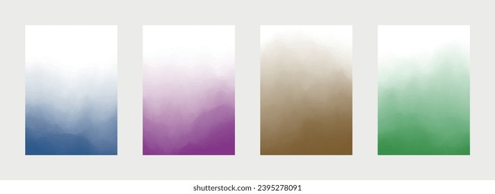 Abstract Cover Set. Fade Backdrop. Curve Pattern. Smooth Background. Vector illustration