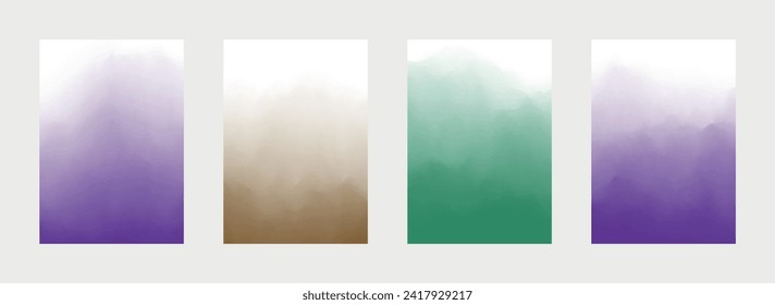 Abstract Cover Set. Fade Backdrop. Modern Pattern. Smooth Texture. Vector illustration