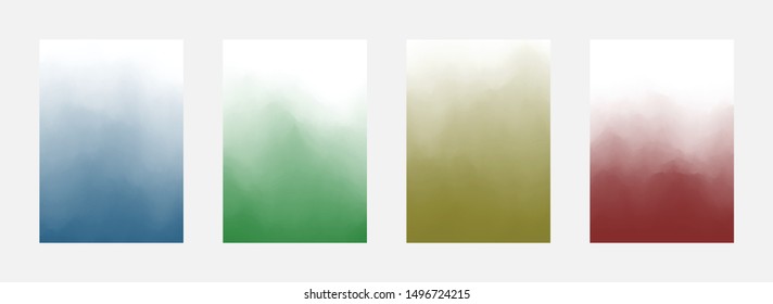 Abstract Cover Set. Gradient Background. Modern Design. Smooth Texture. Vector illustration