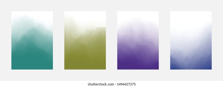 Abstract Cover Set. Modern Design. Paint Background. Smooth Backdrop. Vector illustration