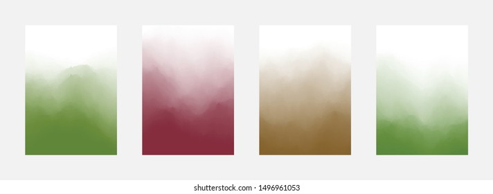 Abstract Cover Set. Modern Texture. Paint Backdrop. Smudge Background. Vector illustration