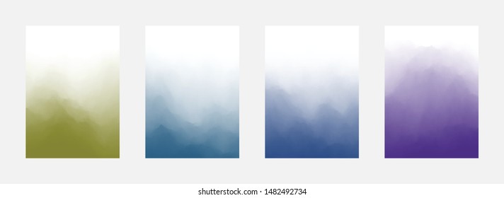 Abstract Cover Set. Smooth Backdrop. Curve Texture. Colorful Design. Vector illustration