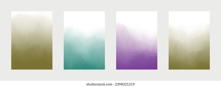 Abstract Cover Set. Smooth Background. Paint Texture. Gradient Backdrop. Vector illustration