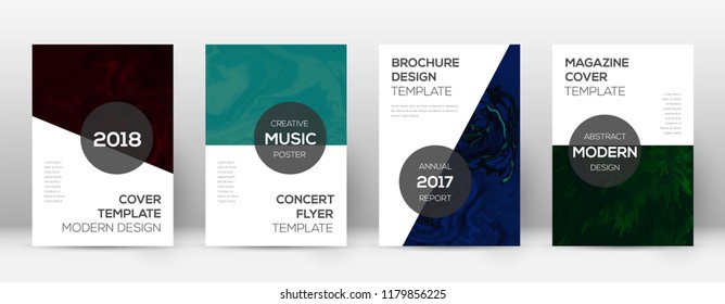 Abstract cover. Splendid design template. Suminagashi marble modern poster. Splendid trendy abstract cover. Business vector illustration.