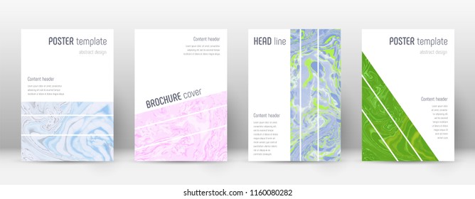 Abstract cover. Stylish design template. Suminagashi marble geometric poster. Stylish trendy abstract cover. Business vector illustration.
