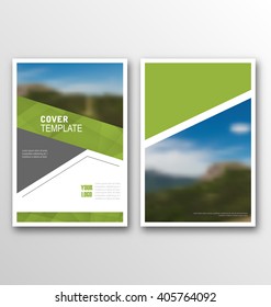 Abstract Cover Template, Design of Magazine or Newspaper, Cover Design Annual Report - Vector