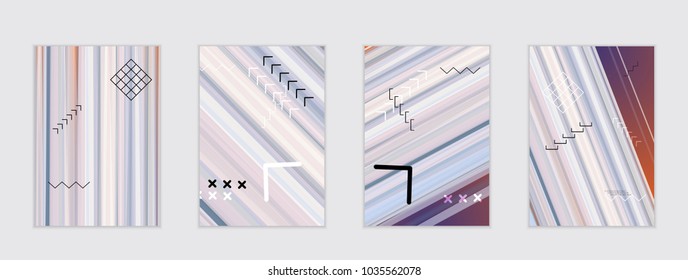 Abstract cover template with gradient design elements. Poster with geometric shapes and gradient.