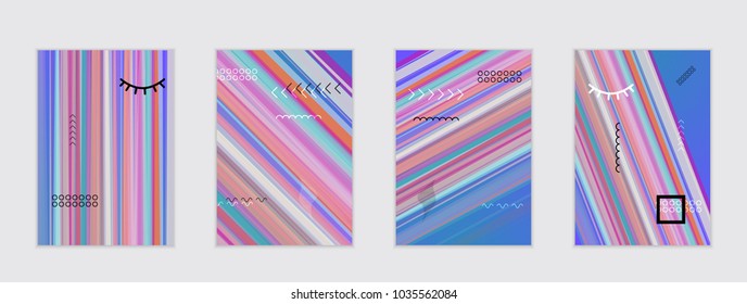 Abstract cover template with gradient design elements. Poster with geometric shapes and gradient.