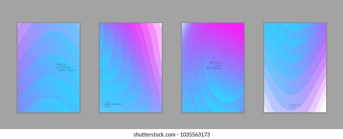 Abstract cover template with gradient design elements. Poster with geometric shapes and gradient.