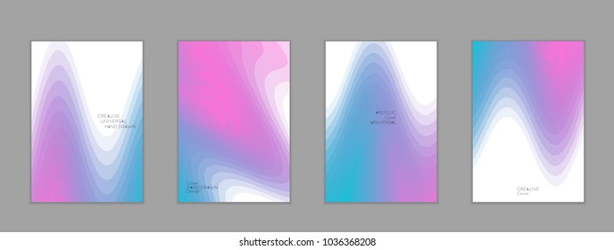 Abstract cover template with gradient design elements. Poster with geometric shapes and gradient.