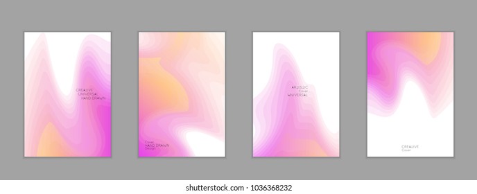 Abstract cover template with gradient design elements. Poster with geometric shapes and gradient.