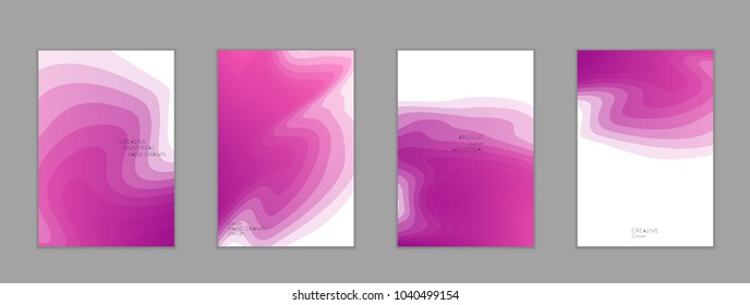 Abstract cover template with gradient design elements. Poster with geometric shapes and gradient.