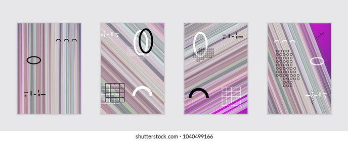 Abstract cover template with gradient design elements. Poster with geometric shapes and gradient.