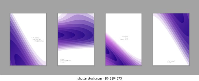 Abstract cover template with gradient design elements. Poster with geometric shapes and gradient.