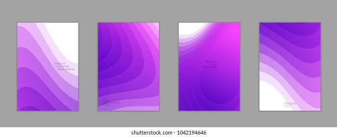 Abstract cover template with gradient design elements. Poster with geometric shapes and gradient.