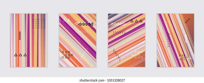 Abstract cover template with gradient design elements. Poster with geometric shapes and gradient.