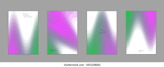 Abstract cover template with gradient design elements. Poster with geometric shapes and gradient.