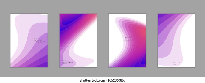Abstract cover template with gradient design elements. Poster with geometric shapes and gradient.