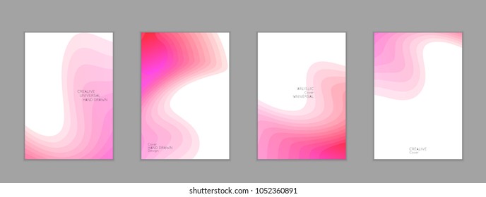 Abstract cover template with gradient design elements. Poster with geometric shapes and gradient.