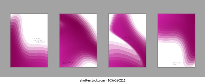 Abstract cover template with gradient design elements. Poster with geometric shapes and gradient.