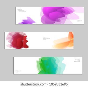 Abstract cover template with gradient design elements. Futuristic abstract modern pattern with fluid colors creating digital art. Bright colored background artistic social media web banner