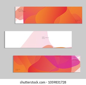 Abstract cover template with gradient design elements. Futuristic abstract modern pattern with fluid colors creating digital art. Bright colored background artistic social media web banner