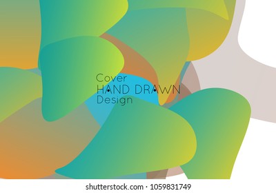 Abstract cover template with gradient design elements. Futuristic abstract modern pattern with fluid colors creating digital art. Bright colored background artistic social media web banner