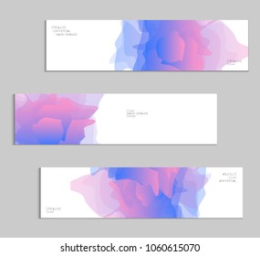 Abstract cover template with gradient design elements. Futuristic abstract modern pattern with fluid colors creating digital art. Bright colored background artistic social media web banner