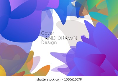 Abstract cover template with gradient design elements. Futuristic abstract modern pattern with fluid colors creating digital art. Bright colored background artistic social media web banner
