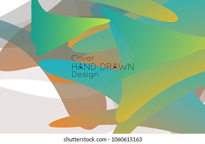 Abstract cover template with gradient design elements. Futuristic abstract modern pattern with fluid colors creating digital art. Bright colored background artistic social media web banner