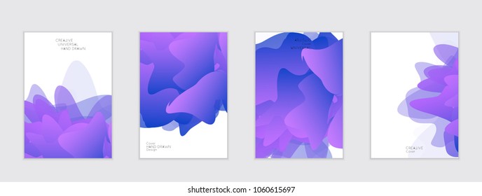 Abstract cover template with gradient design elements. Futuristic abstract modern pattern with fluid colors creating digital art. Bright colored background artistic social media web banner