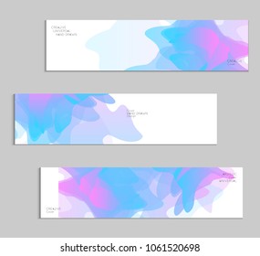 Abstract cover template with gradient design elements. Futuristic abstract modern pattern with fluid colors creating digital art. Bright colored background artistic social media web banner