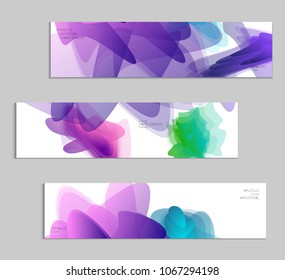 Abstract cover template with gradient design elements. Futuristic abstract modern pattern with fluid colors creating digital art. Bright colored background artistic social media web banner