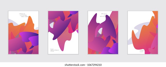 Abstract cover template with gradient design elements. Futuristic abstract modern pattern with fluid colors creating digital art. Bright colored background artistic social media web banner