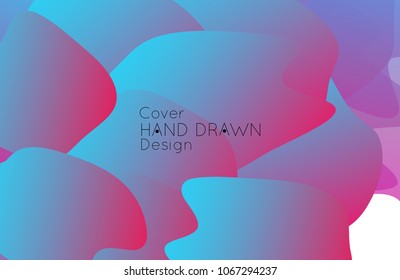Abstract cover template with gradient design elements. Futuristic abstract modern pattern with fluid colors creating digital art. Bright colored background artistic social media web banner