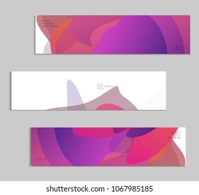 Abstract cover template with gradient design elements. Futuristic abstract modern pattern with fluid colors creating digital art. Bright colored background artistic social media web banner
