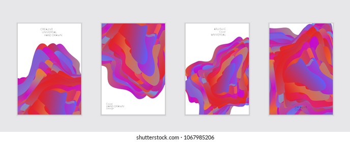 Abstract cover template with gradient design elements. Futuristic abstract modern pattern with fluid colors creating digital art. Bright colored background artistic social media web banner