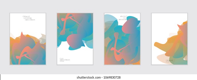 Abstract cover template with gradient design elements. Futuristic abstract modern pattern with fluid colors creating digital art. Bright colored background artistic social media web banner