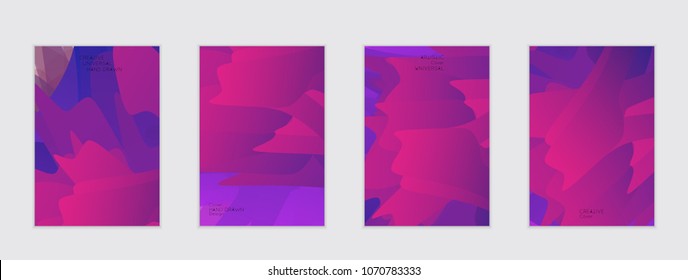 Abstract cover template with gradient design elements. Futuristic abstract modern pattern with fluid colors creating digital art. Bright colored background artistic social media web banner