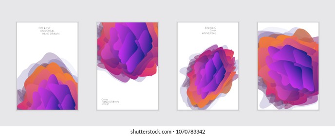 Abstract cover template with gradient design elements. Futuristic abstract modern pattern with fluid colors creating digital art. Bright colored background artistic social media web banner