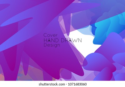 Abstract cover template with gradient design elements. Futuristic abstract modern pattern with fluid colors creating digital art. Bright colored background artistic social media web banner
