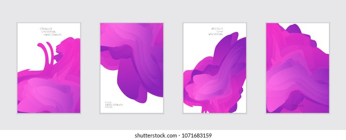 Abstract cover template with gradient design elements. Futuristic abstract modern pattern with fluid colors creating digital art. Bright colored background artistic social media web banner