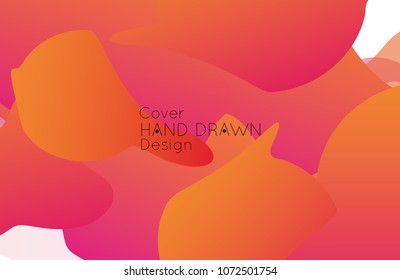 Abstract cover template with gradient design elements. Futuristic abstract modern pattern with fluid colors creating digital art. Bright colored background artistic social media web banner