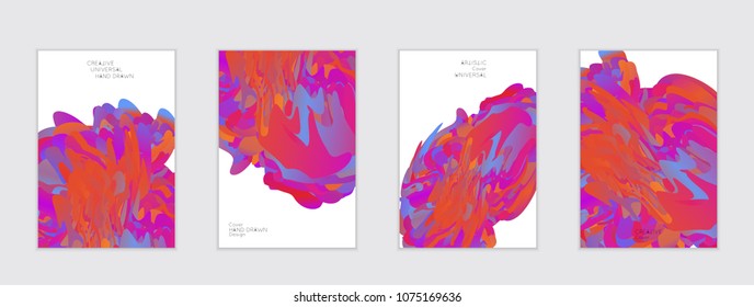 Abstract cover template with gradient design elements. Futuristic abstract modern pattern with fluid colors creating digital art. Bright colored background artistic social media web banner