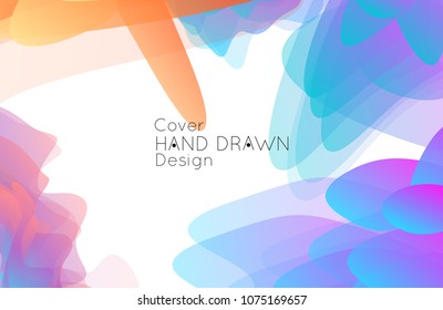 Abstract cover template with gradient design elements. Futuristic abstract modern pattern with fluid colors creating digital art. Bright colored background artistic social media web banner