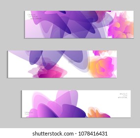 Abstract cover template with gradient design elements. Futuristic abstract modern pattern with fluid colors creating digital art. Bright colored background artistic social media web banner