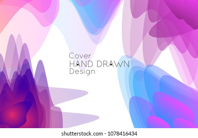 Abstract cover template with gradient design elements. Futuristic abstract modern pattern with fluid colors creating digital art. Bright colored background artistic social media web banner